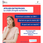 Atelier de sensibilisation au Crédit d'Impôt Recherche destiné aux entreprises